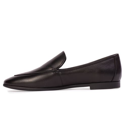 Black Suede Studio Allie Leather Loafer In Black