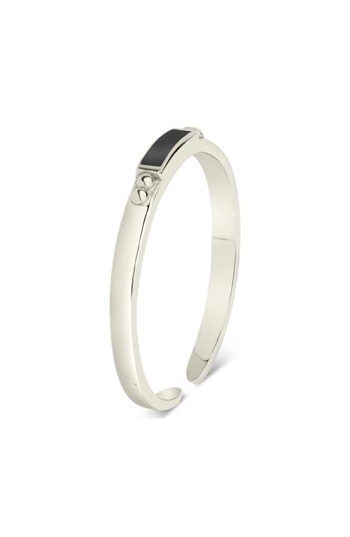 Sterling Forever Sterling Silver Enamel Adjustable Band Ring