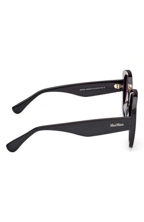 MAX MARA MAX MARA 55MM ROUND SUNGLASSES