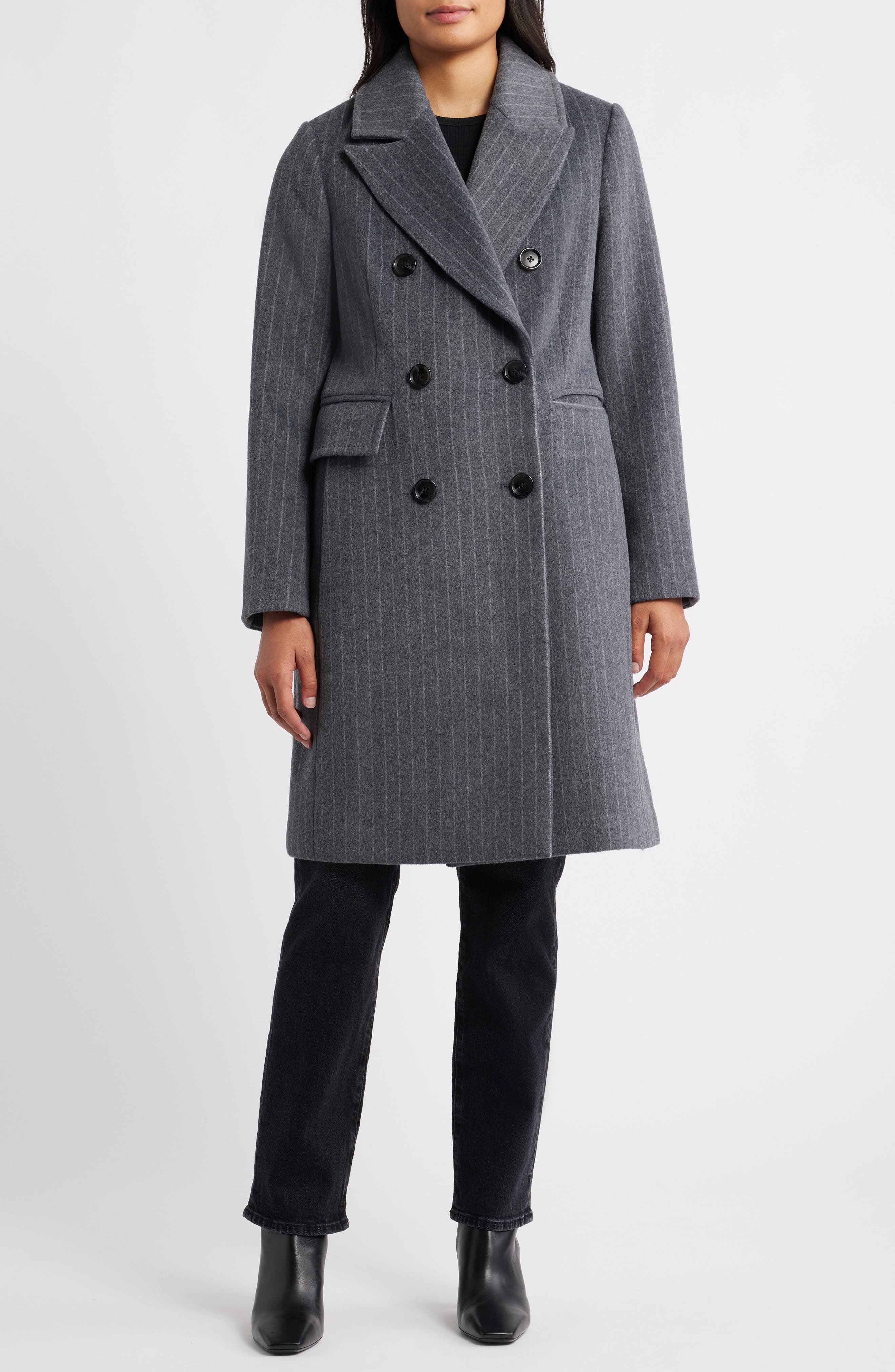 GREY PINSTRIPE
