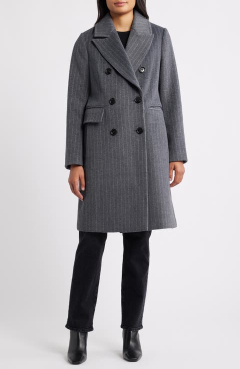 Heritage Pinstripe Double Breasted Coat