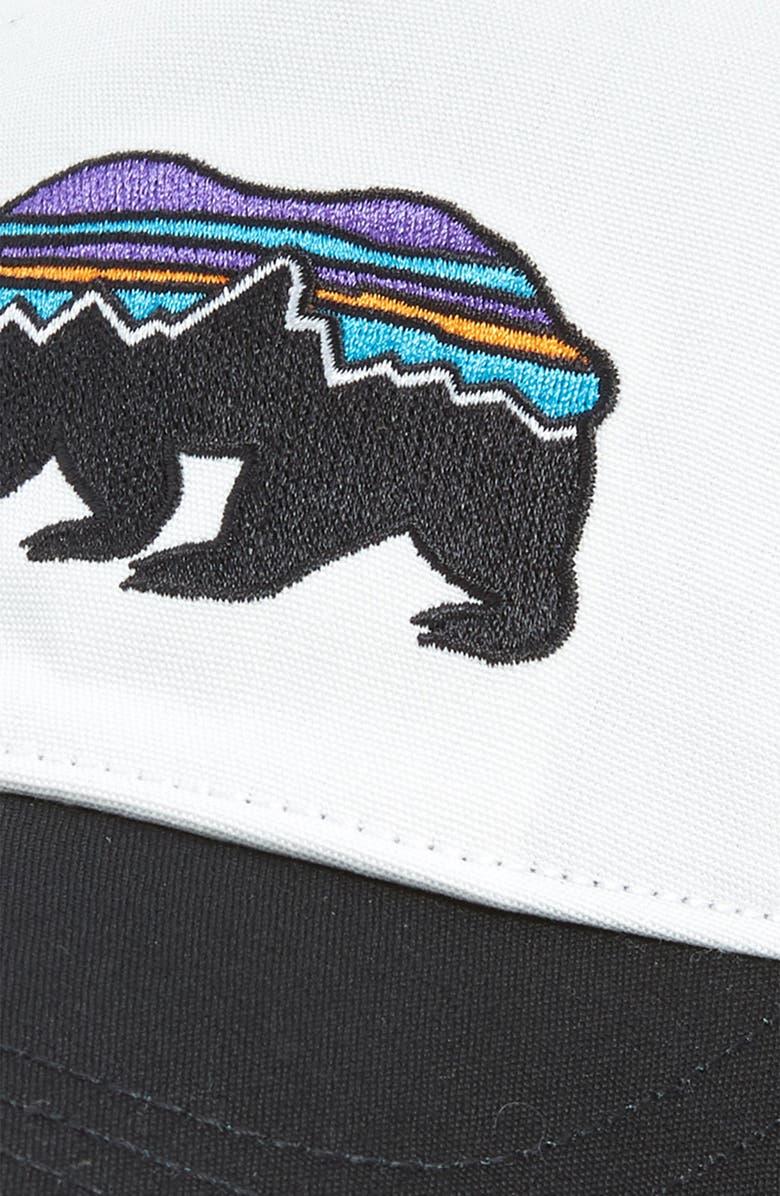 Patagonia Fitz Roy Bear Logo Trucker Hat, Alternate, color,