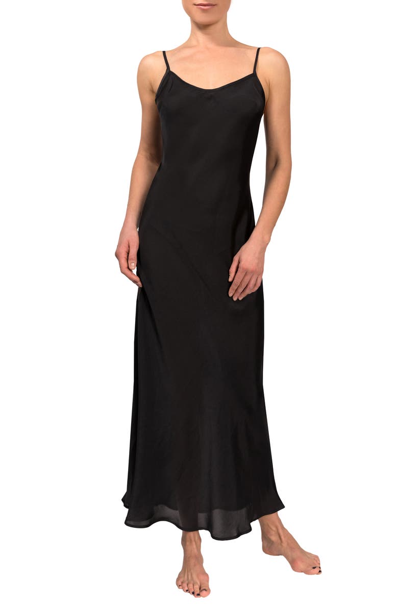Everyday Ritual Angelina Satin Slip Nightgown, Alternate, color,