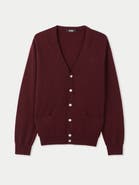 GOBI Mongolian Cashmere V Neck Button Cardigan