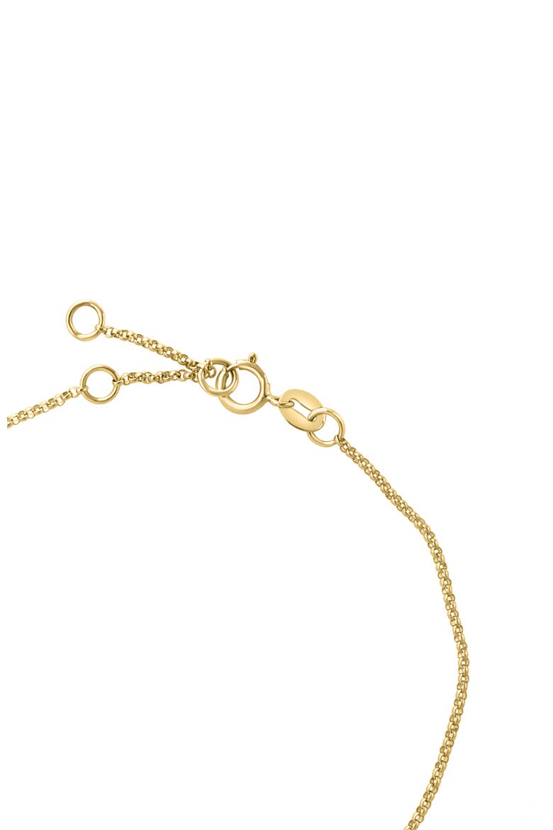 14K Yellow Gold Turquoise Diamond Halo Heart Bracelet, Alternate, color, 14K Gold