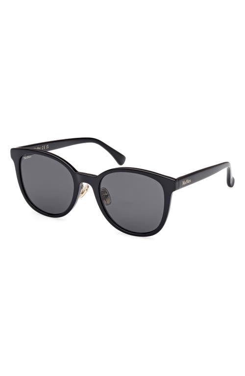 Max Mara 55mm Round Sunglasses In Brown