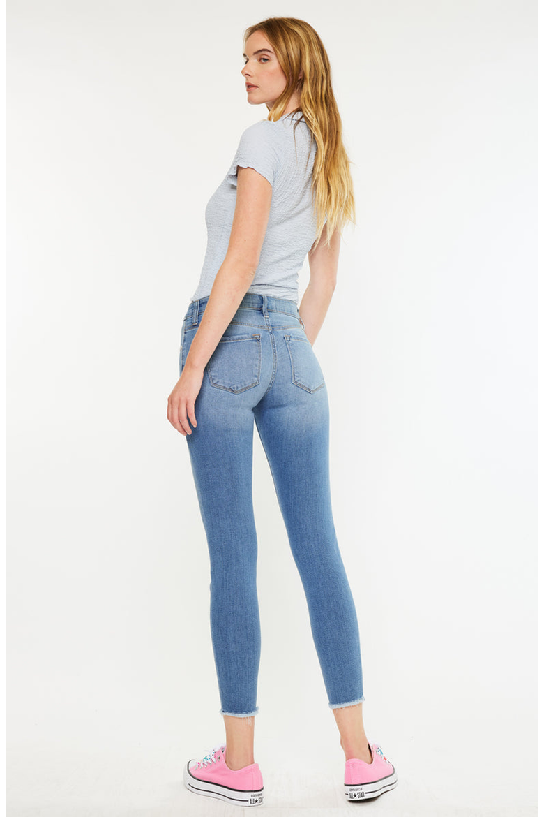 Willowbrook Essentials Mid Rise Ankle Skinny Jeans, Alternate, color, Medium Wash