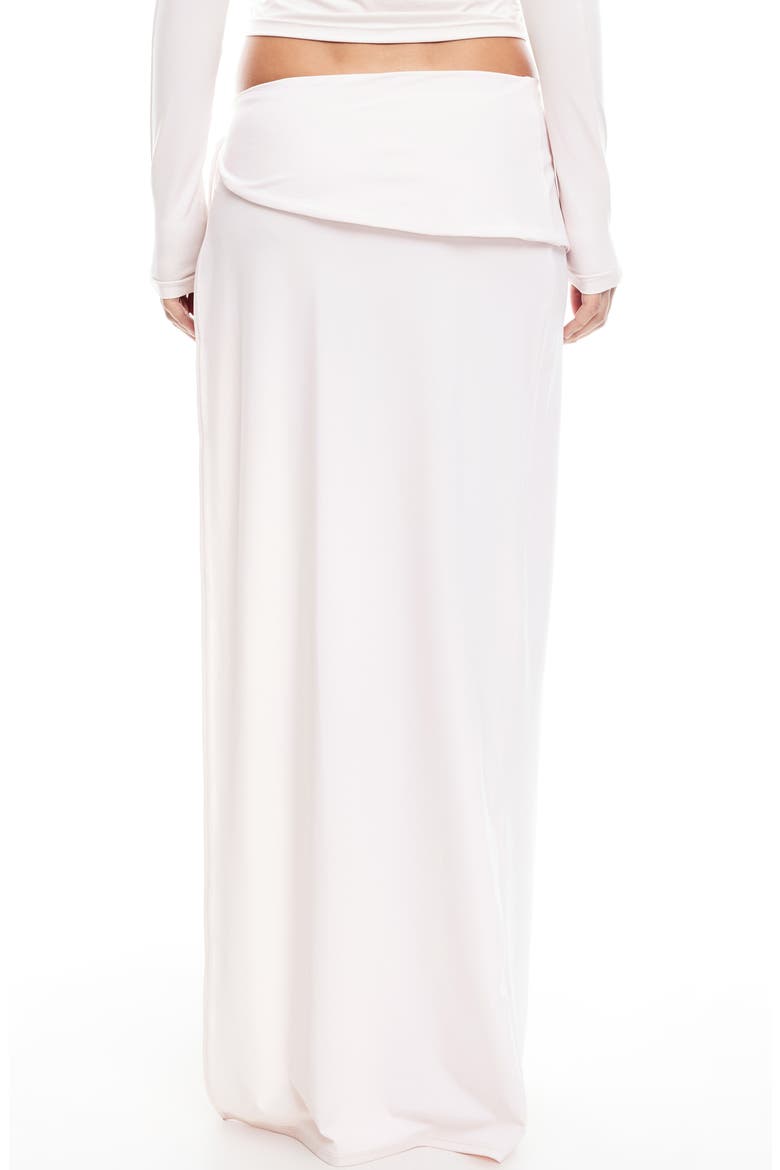 Juliette Asymmetric Foldover Waist Maxi Skirt, Alternate, color, BLUSH