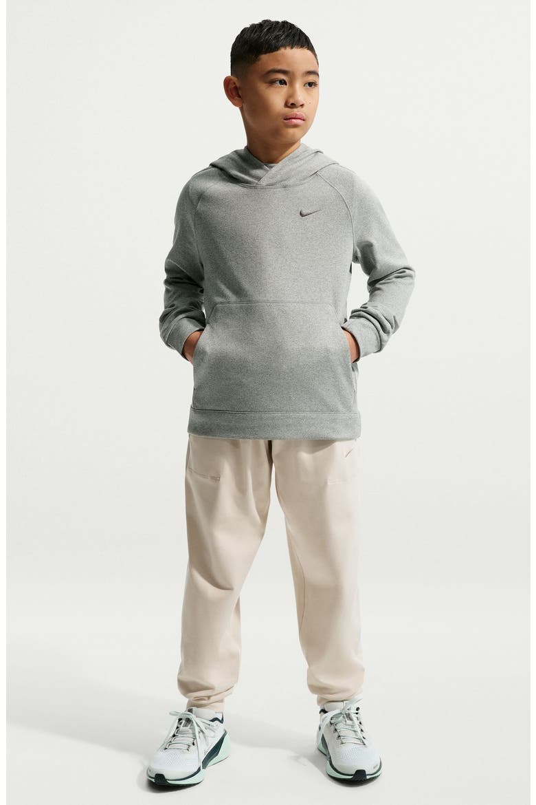 Kids' Nanoknit Dri-FIT® Performance Hoodie, Main, color, SMOKE GREY/ LIGHT SMOKE GREY