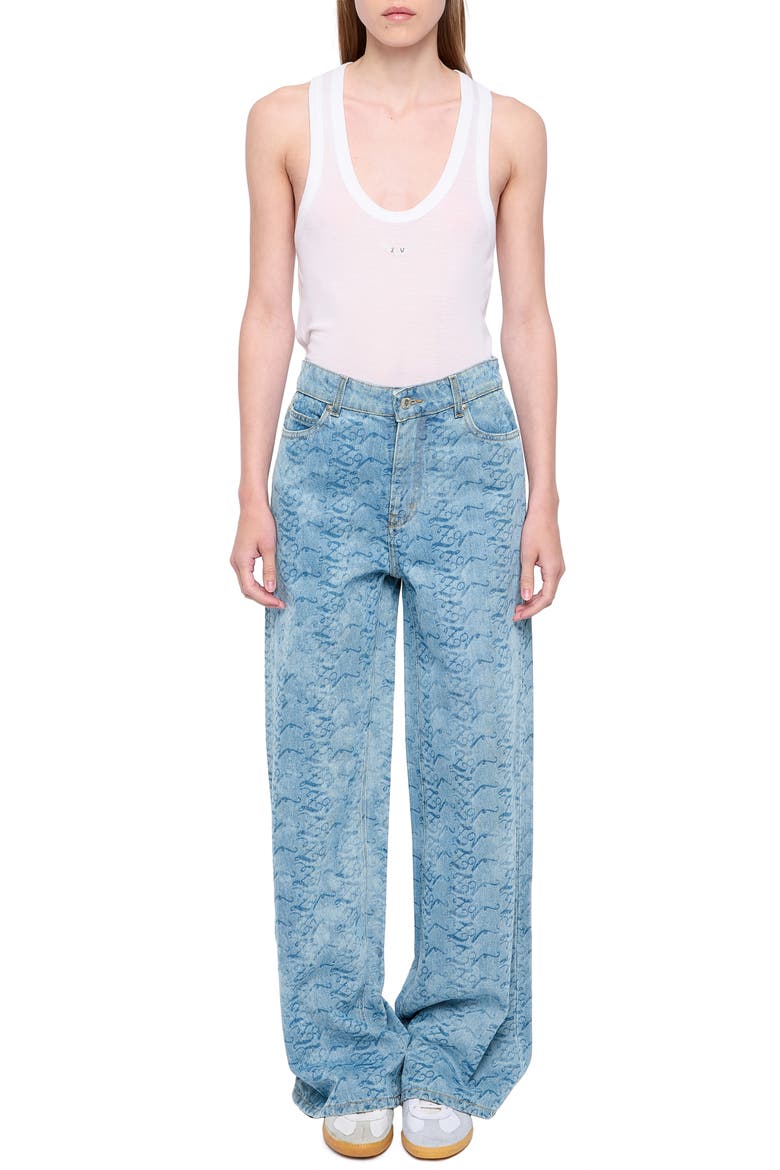 Eli Wide Leg Jeans, Alternate, color, LIGHT BLUE