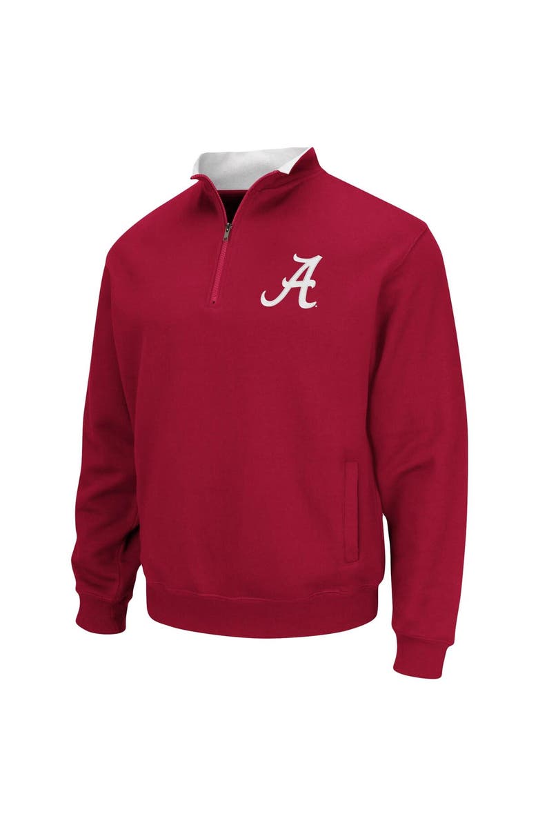 COLOSSEUM Men's Colosseum Crimson Alabama Crimson Tide Tortugas Logo Quarter-Zip Pullover Jacket, Alternate, color, Crimson