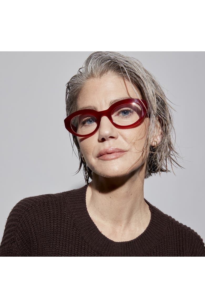 Monroe Blue Light Glasses, Alternate, color, Brown / Grey