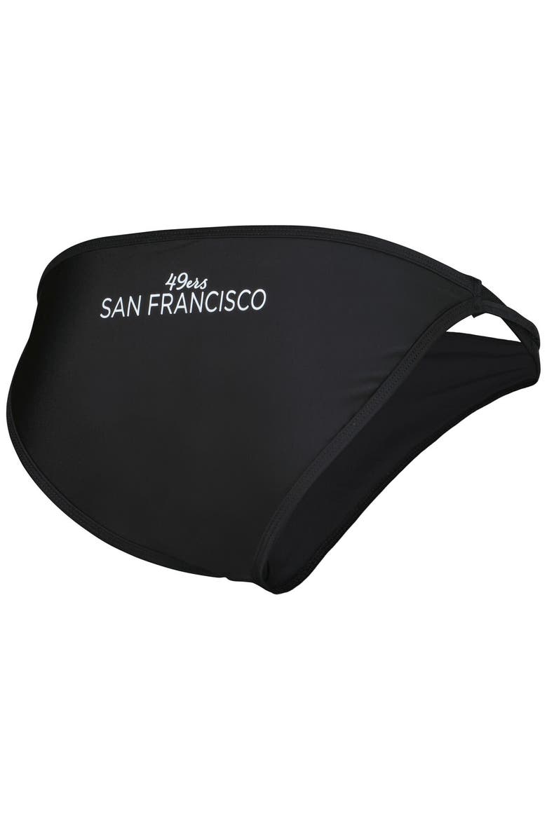 Women's G-III 4Her by Carl Banks Black San Francisco 49ers Hall of Fame Bikini Bottom, Alternate, color, Black