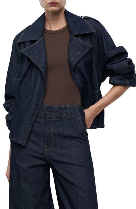 Denim Trench Jacket