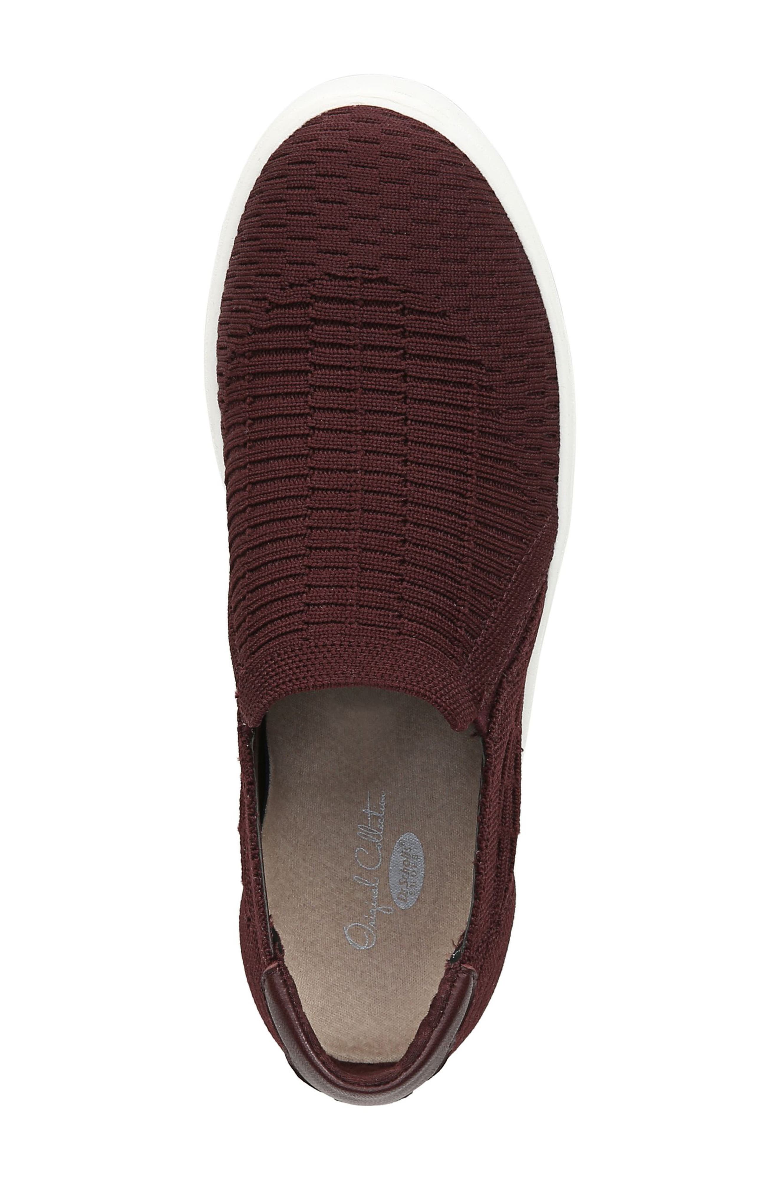 Abbot Slip-On Sneaker, Alternate, color, BORDEAUX RED KIT FABRIC