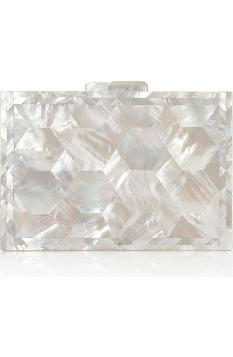 Freya Rose Athena Ivory Mother of Pearl Bag, Alternate, color, Ivory