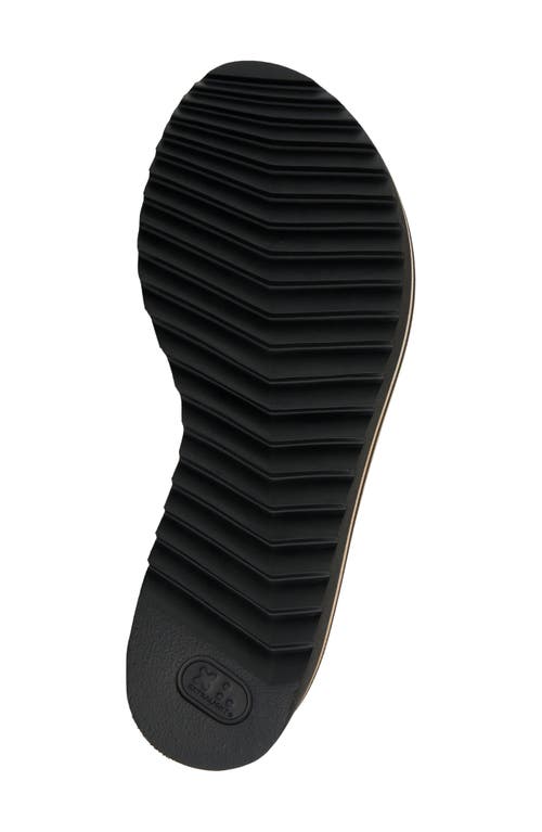 Paul Green May Slide Sandal In Black Leather