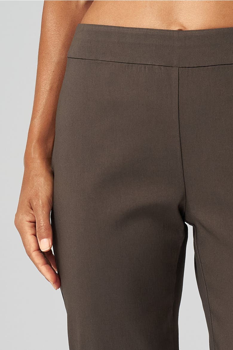 Greenwich Stretch Sculpting Ankle Pant, Alternate, color, Loden Brown