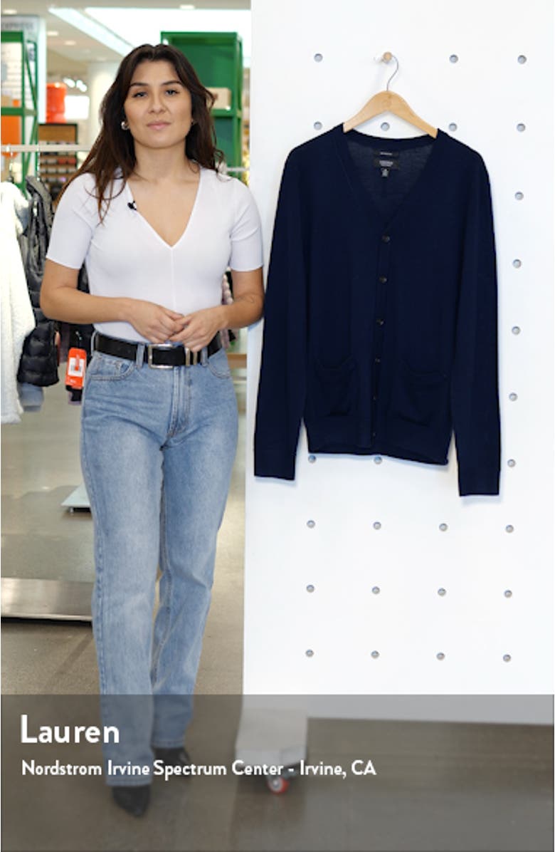 Merino V-Neck Cardigan, sales video thumbnail