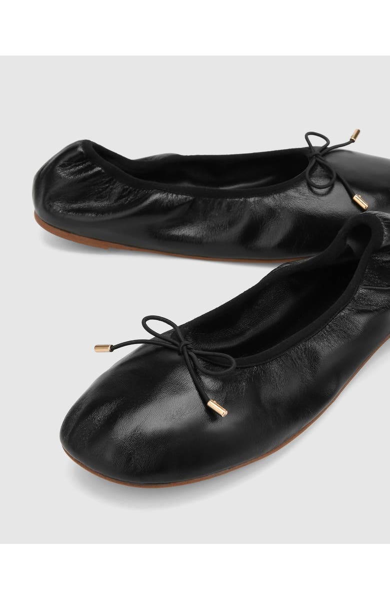 Naked Wolfe Scrunch Flats, Alternate, color, Black