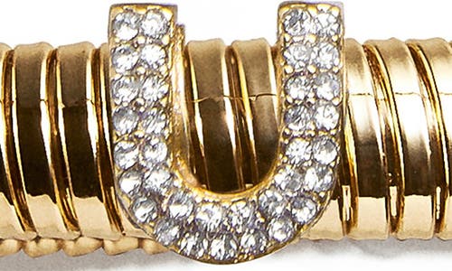 Baublebar Noah Initial Coil Bracelet In Clear U