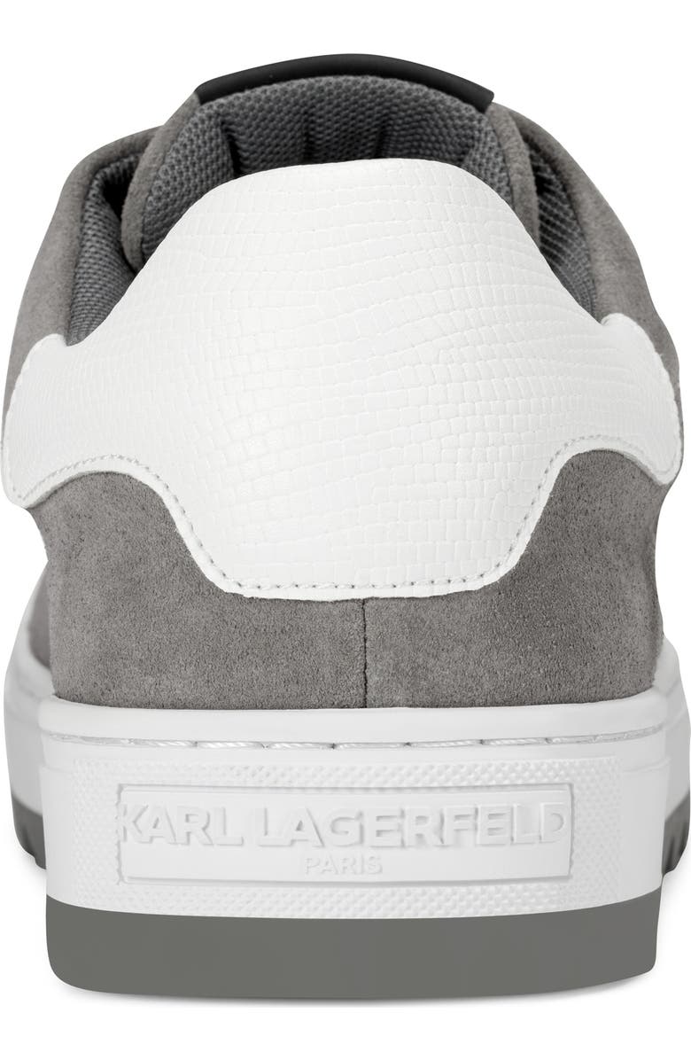 KARL LAGERFELD PARIS Mark Suede Low Profile Sneaker, Alternate, color, Grey