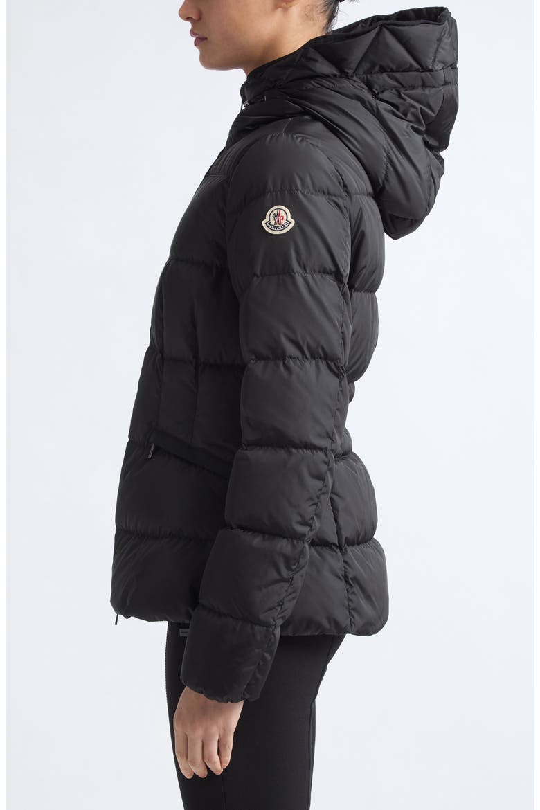 Avoce Hooded Down Jacket, Alternate, color, BLACK/ BLACK
