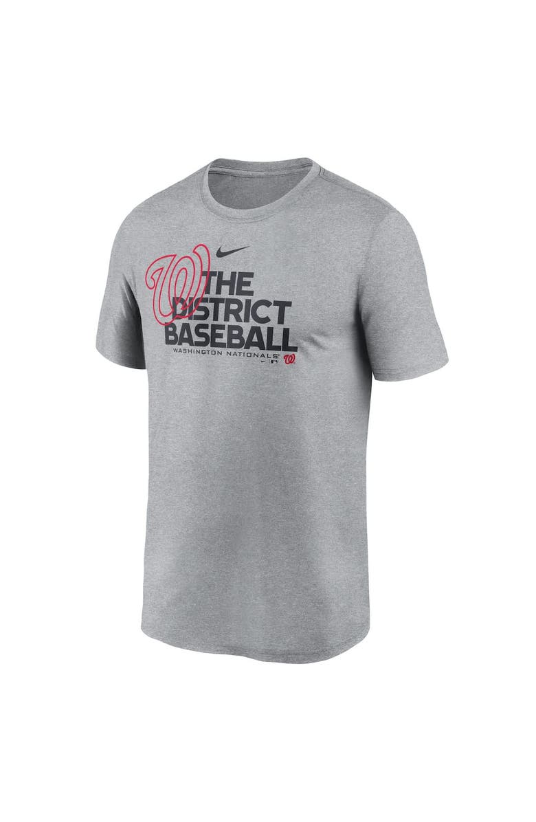 Nike Men's Nike Heathered Charcoal Washington Nationals Local Rep Legend Performance T-Shirt, Alternate, color, Heather Charcoal