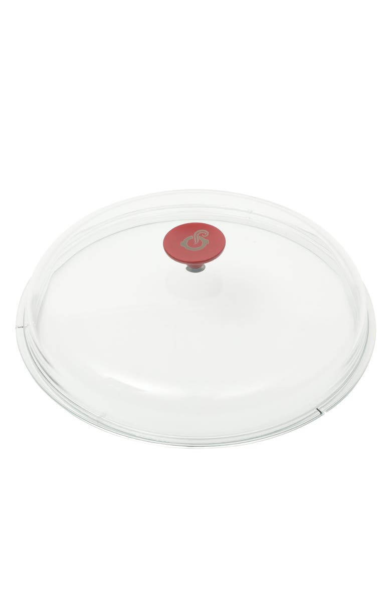 CROCK POT 5 Quart Enameled Cast Iron Multi-Use Everday Pan With Borosilicate Lid, Alternate, color, Red