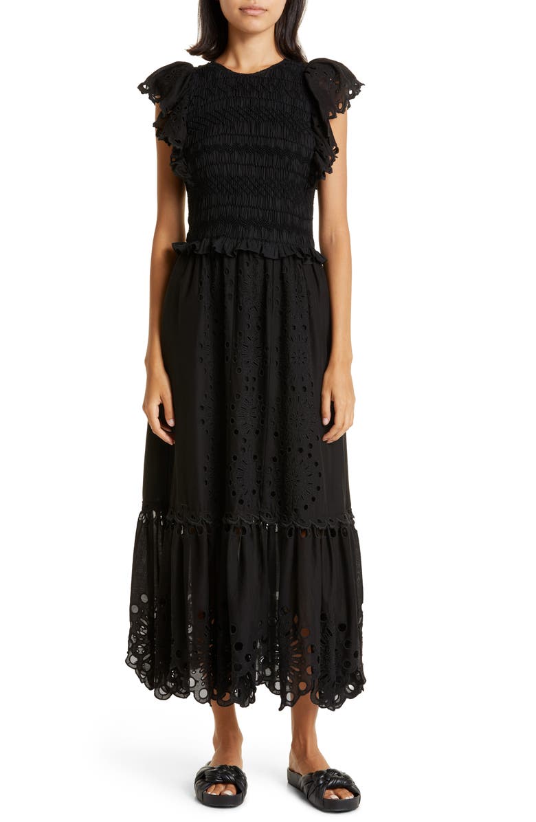 Sea Addie Cotton Eyelet Dress, Alternate, color, 