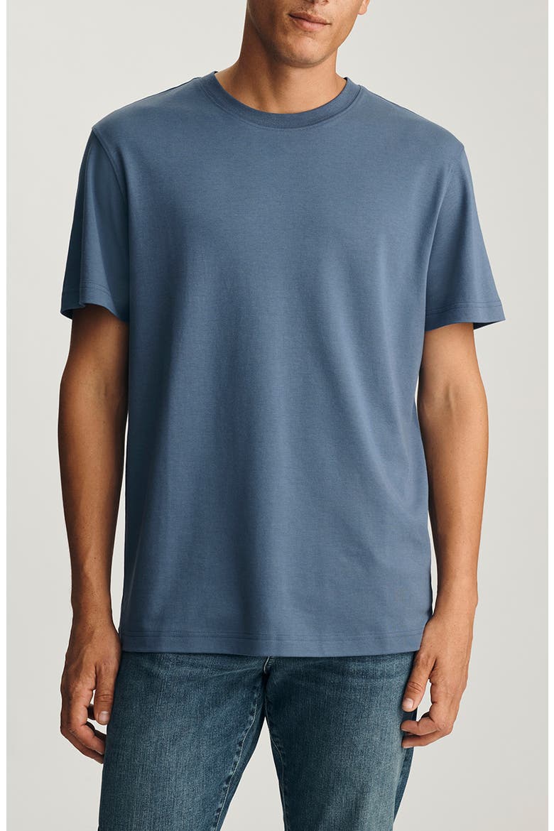 Short Sleeve Cotton & Modal T-Shirt, Main, color, VINTAGE INDIGO