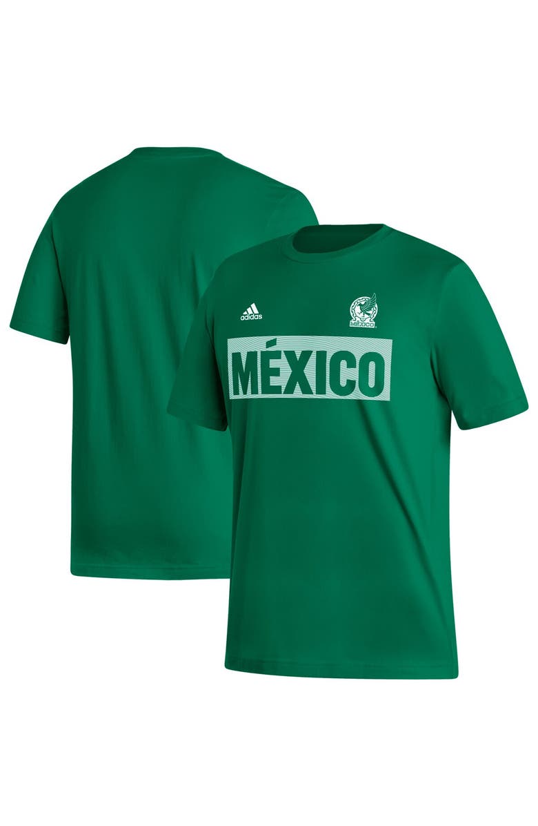 adidas Men's adidas Kelly Green Mexico National Team Culture Bar T-Shirt, Alternate, color, 