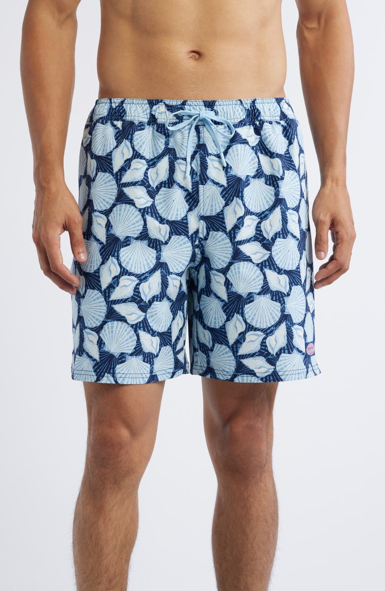 vineyard vines 7-Inch Chappy Swim Trunks, Main, color, Shell Toss Navy