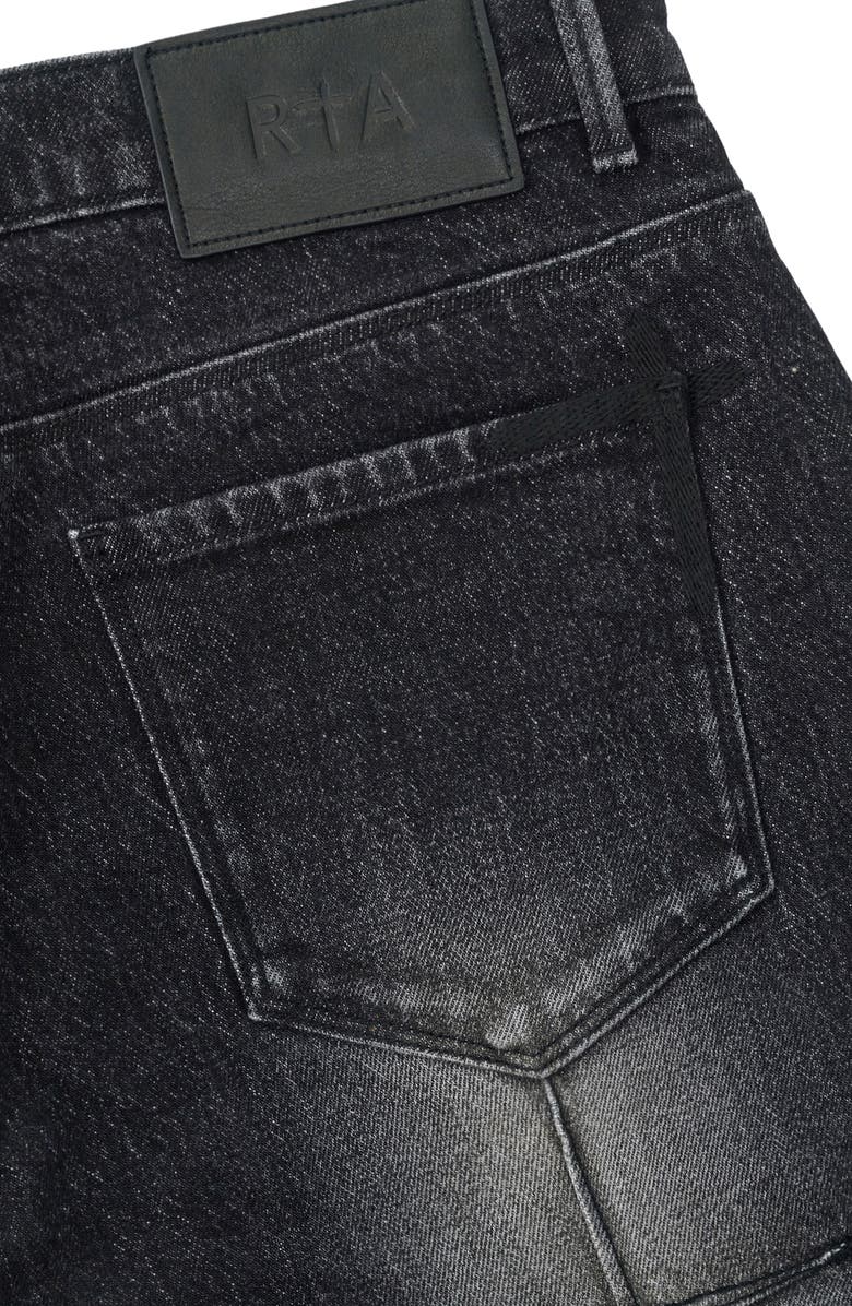 RtA Clayton Ripped Skinny Jeans, Alternate, color, Fray Noir