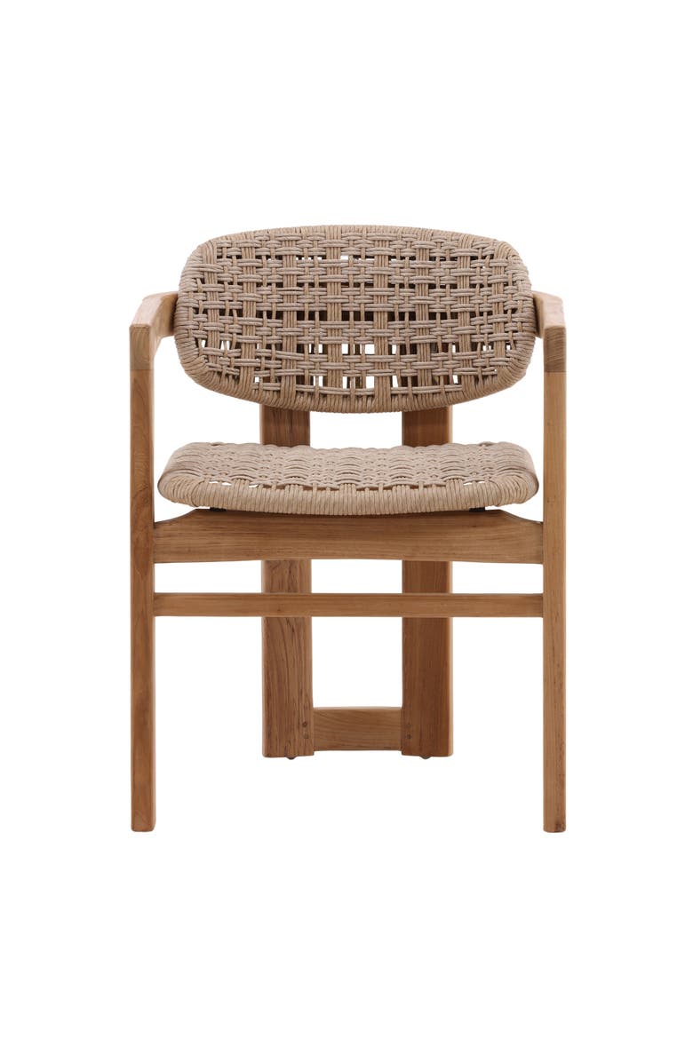 Dovetail Furniture Jessamine Outdoor Dining Chair, Alternate, color, Natural
