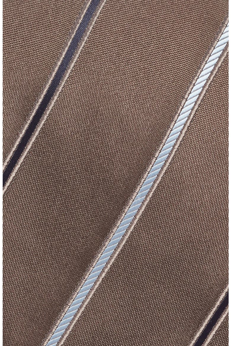 Stripe Silk Tie, Alternate, color, LIGHT BROWN