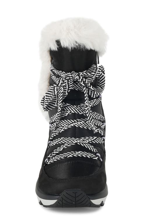 Spyder Camden Faux Fur Trim Waterproof Insulated Boot In Black