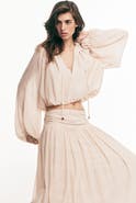 H&M Oversized crêpe blouse