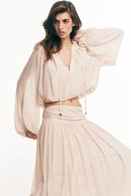 H&M Oversized crêpe blouse