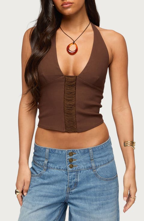 Alira Crop Halter Top
