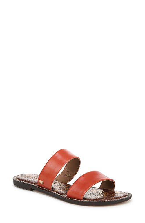 Sam Edelman Gala Slide Sandal In Orange Sunrise