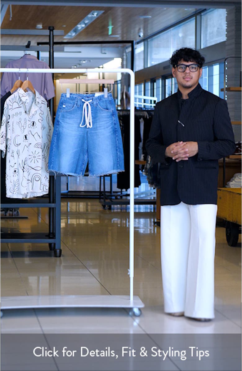 Hattie Raw Hem Denim Shorts, sales video thumbnail