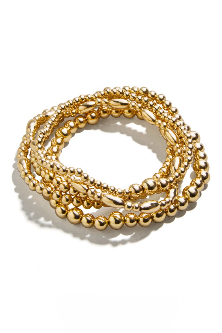 Pisa Bracelet Set, Alternate, color, GOLD