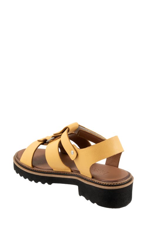 Bueno Athena Strappy Sandal In Mustard