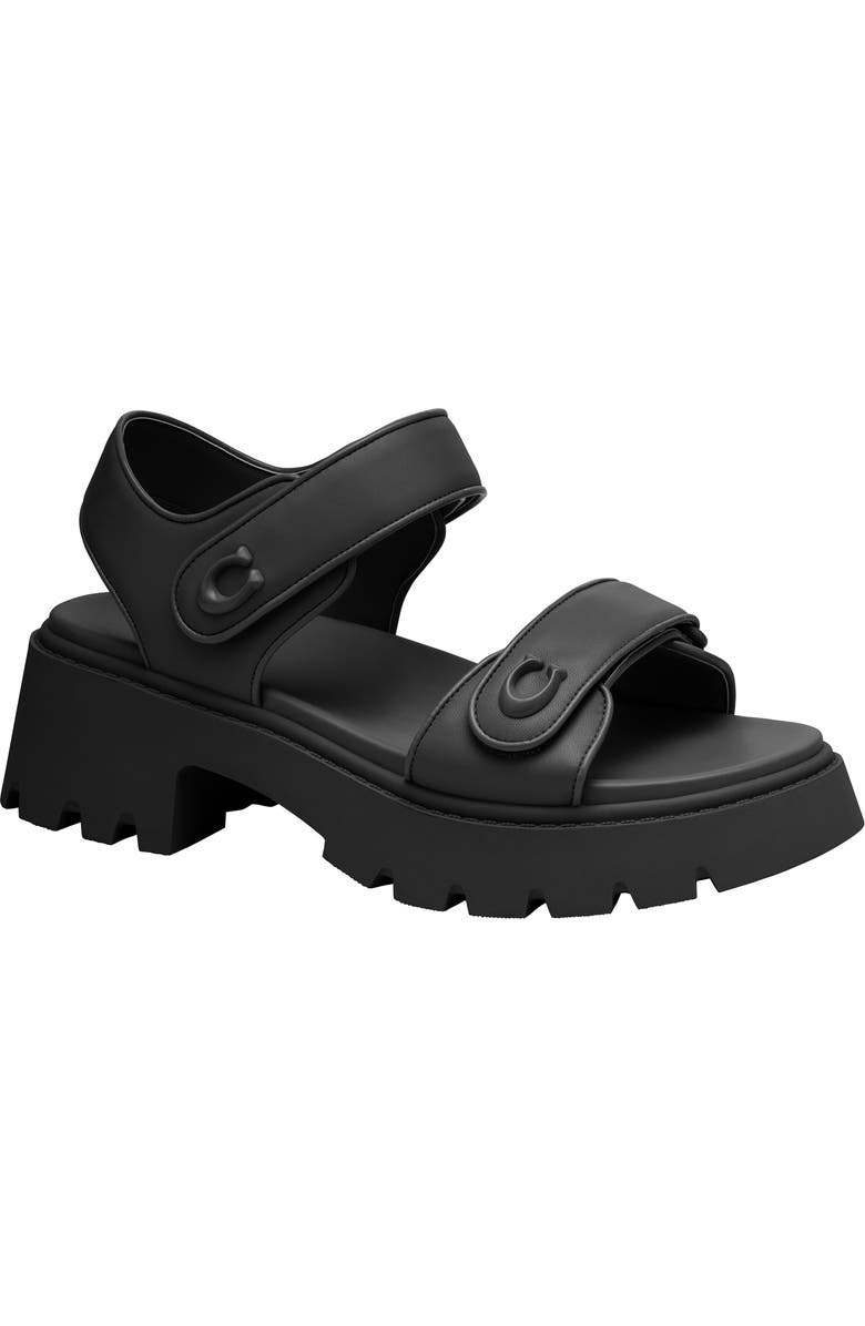 COACH Brynn Ankle Strap Platform Sandal, Main, color,