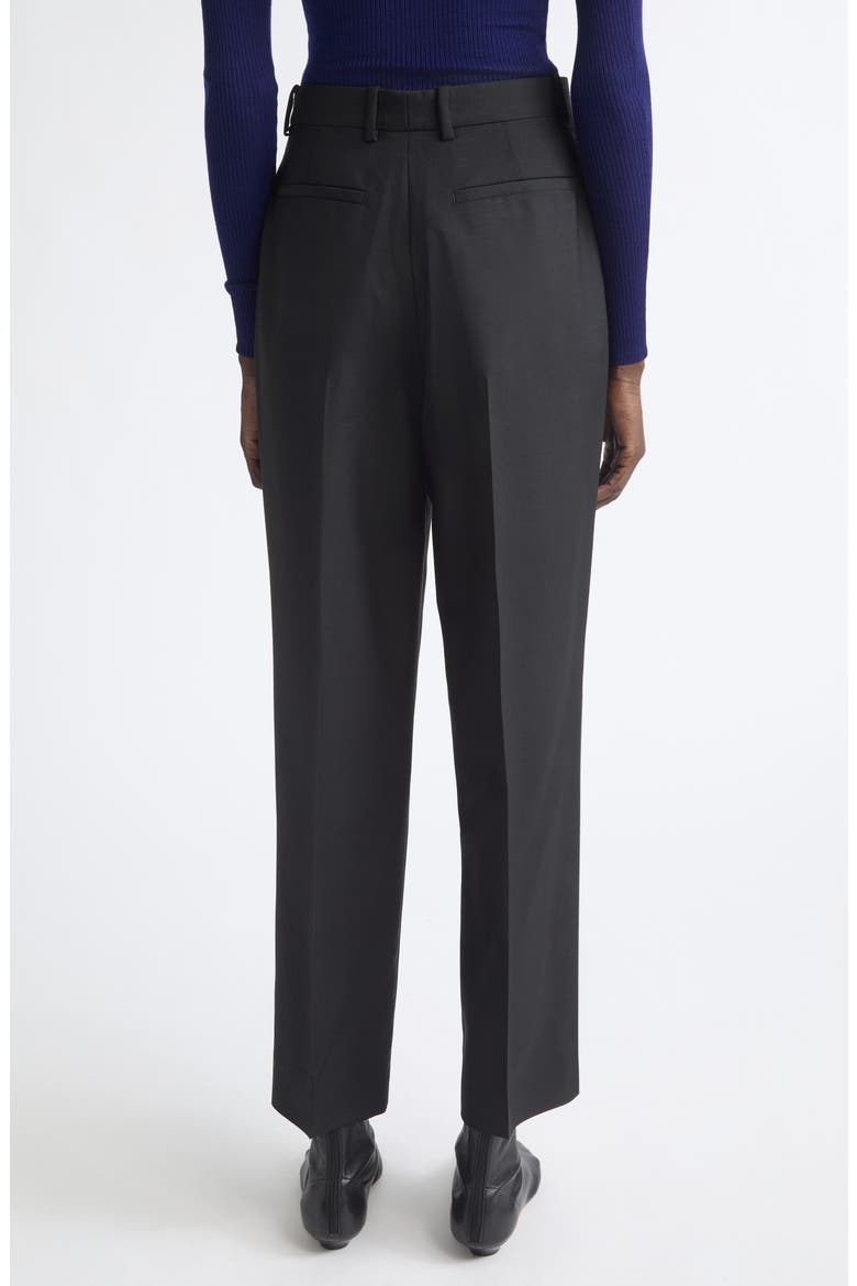 Relaxed Straight Leg Trousers, Alternate, color, BLACK