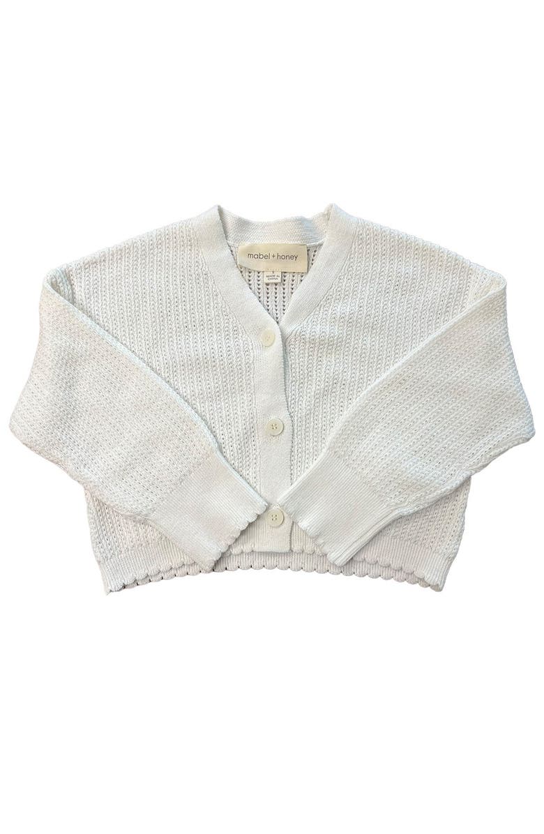 Mabel + Honey Ivory Cardigan, Main, color, Ivory