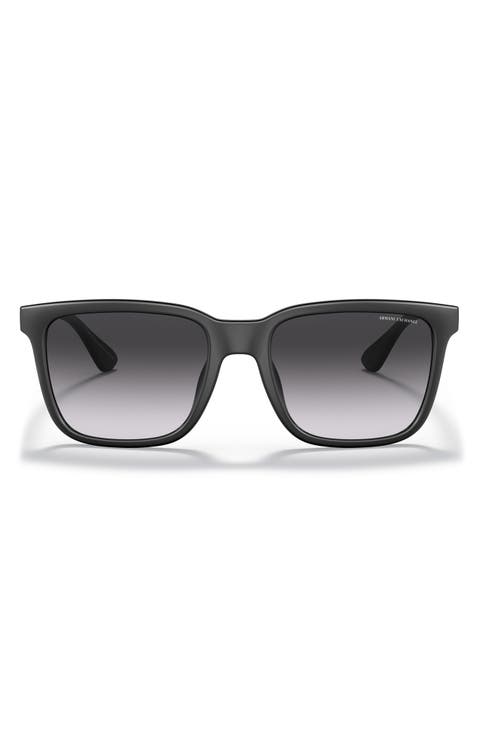 55mm Gradient Rectangular Sunglasses