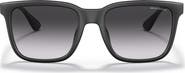 Armani Exchange 55mm Gradient Rectangular Sunglasses