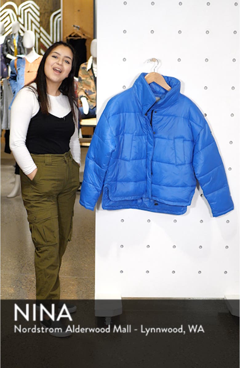 Funnel Neck Puffer Jacket, sales video thumbnail